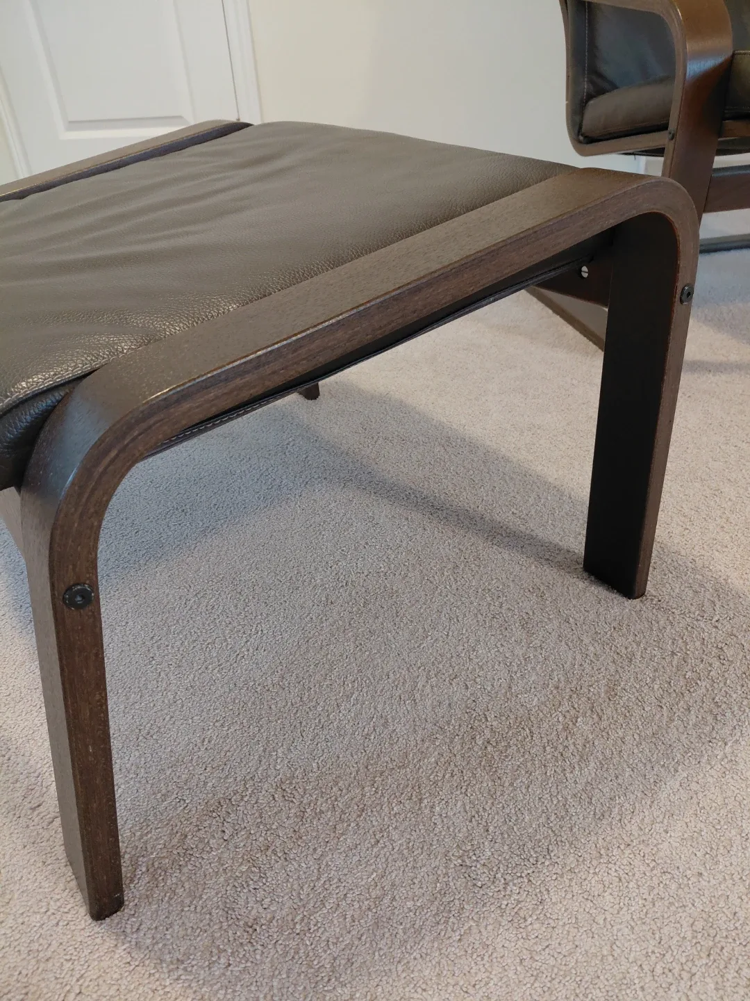 Poang Chair & Ottoman - IKEA Brown Leather (PICK UP ONLY PLS) image indicator(5)