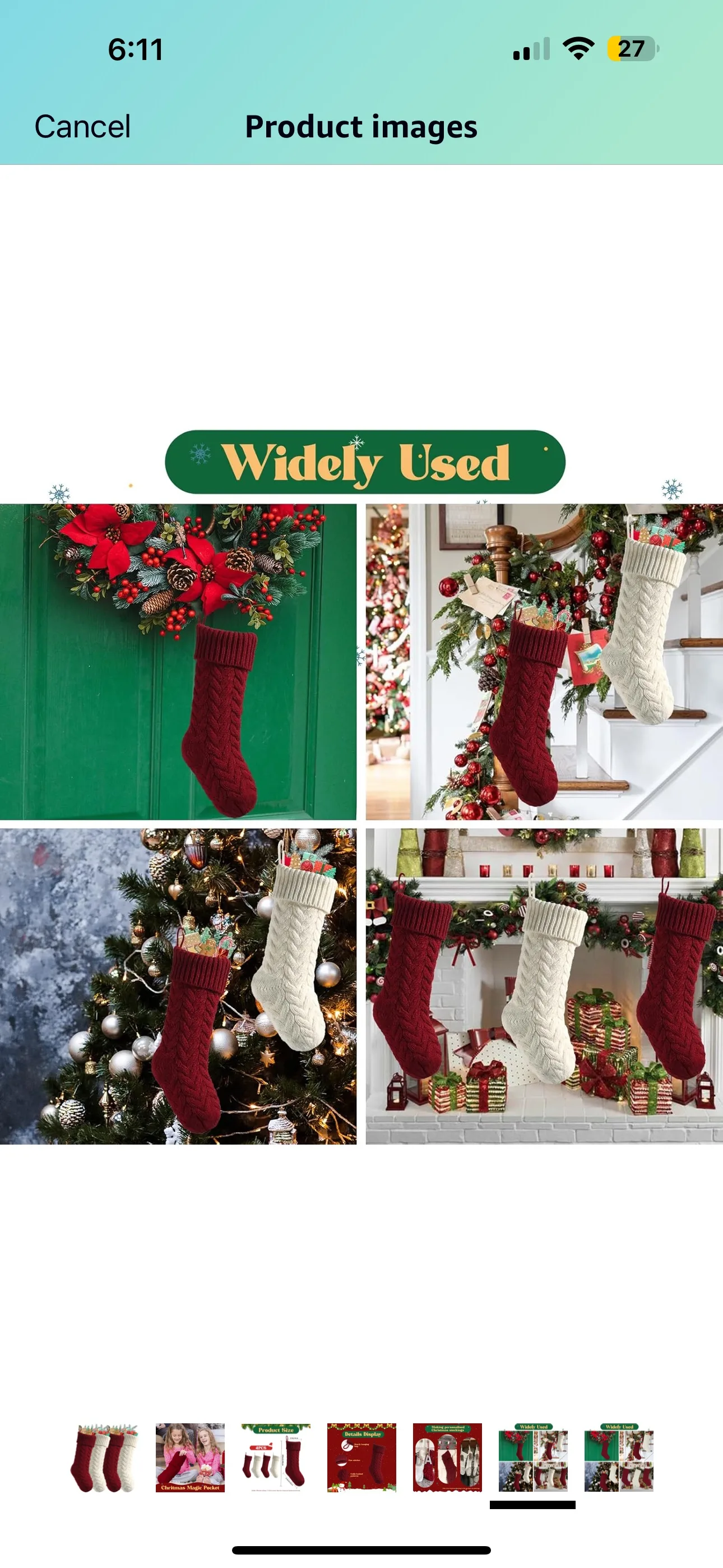 Christmas knitting hanging socks image indicator(3)