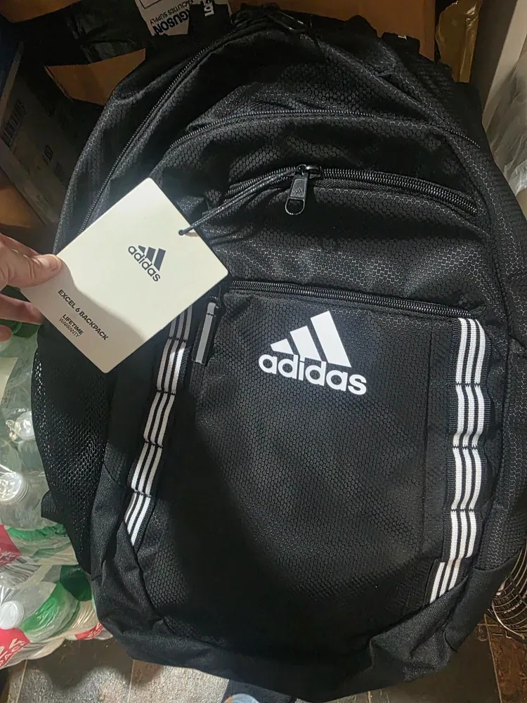 Adidas Excel and Backpack Black/White - New w/ Tags! image indicator(2)