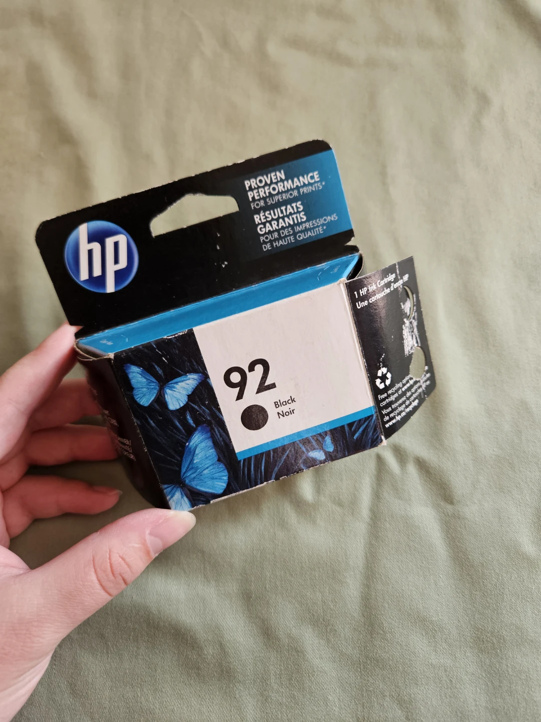 HP 92 Black Ink Cartridge C9362W - New Open Box