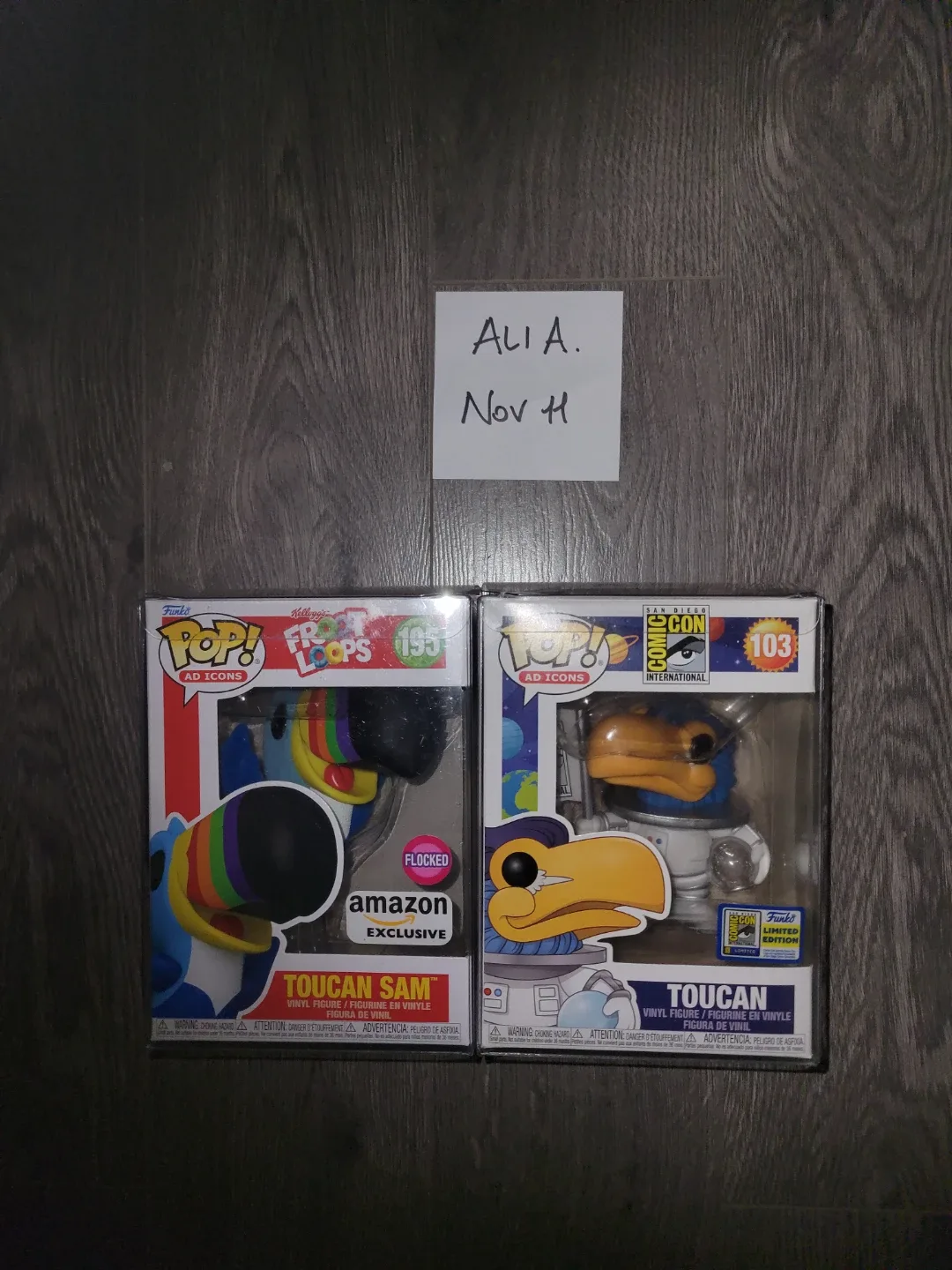 70$ for both! Funko Pop! Toucan Sam & Toucan Figures