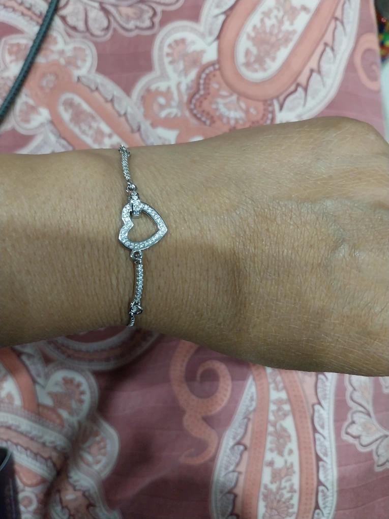 Heart Charm Bracelet - Silver - photo 3