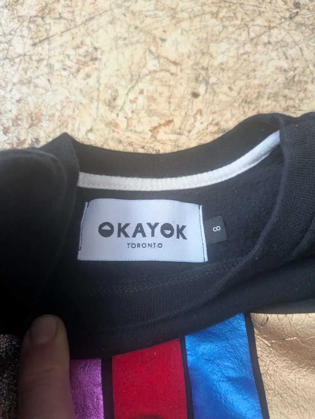 OKAYOK Toronto Black Sweatshirt Size 8 image indicator(5)