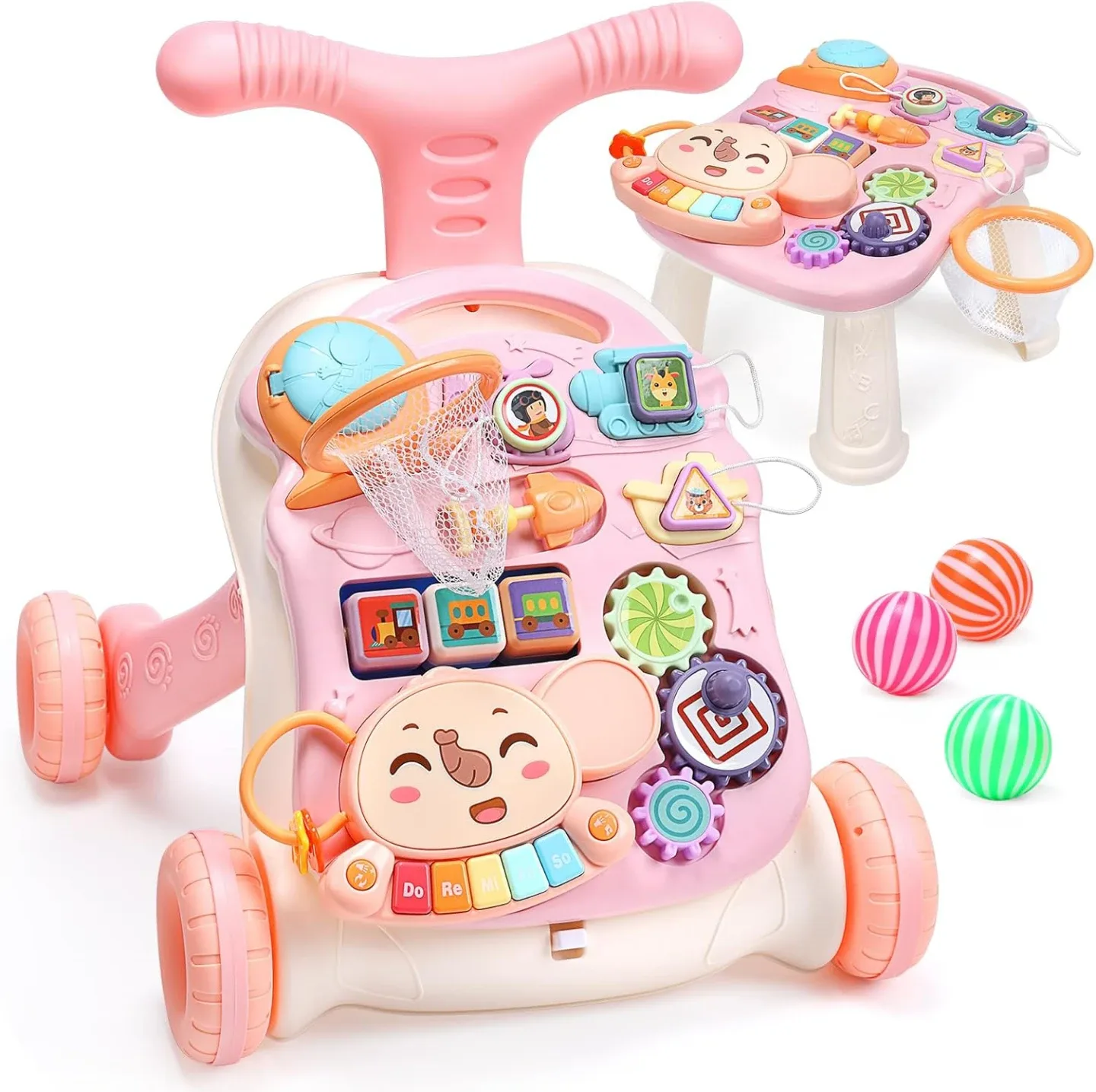CUTE STONE 2 in 1 Sit to Stand Learning Walker