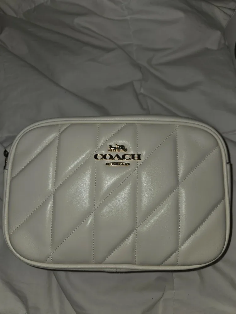 Coach off white quilted design