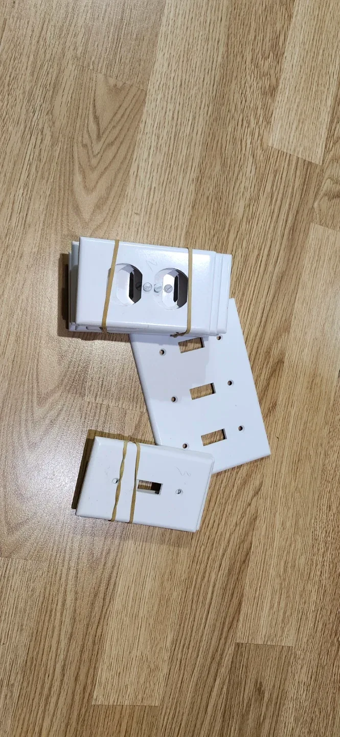 White Electrical Outlet & Switch Covers. Everything $5 FIRM image indicator(2)