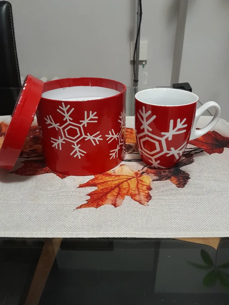 New Indigo Porcelain Mug w/ box