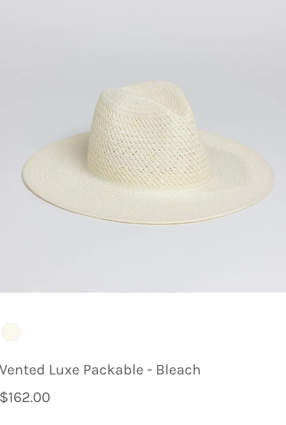 Vented Luxe Packable Hat - Bleach ✨️ - photo 3