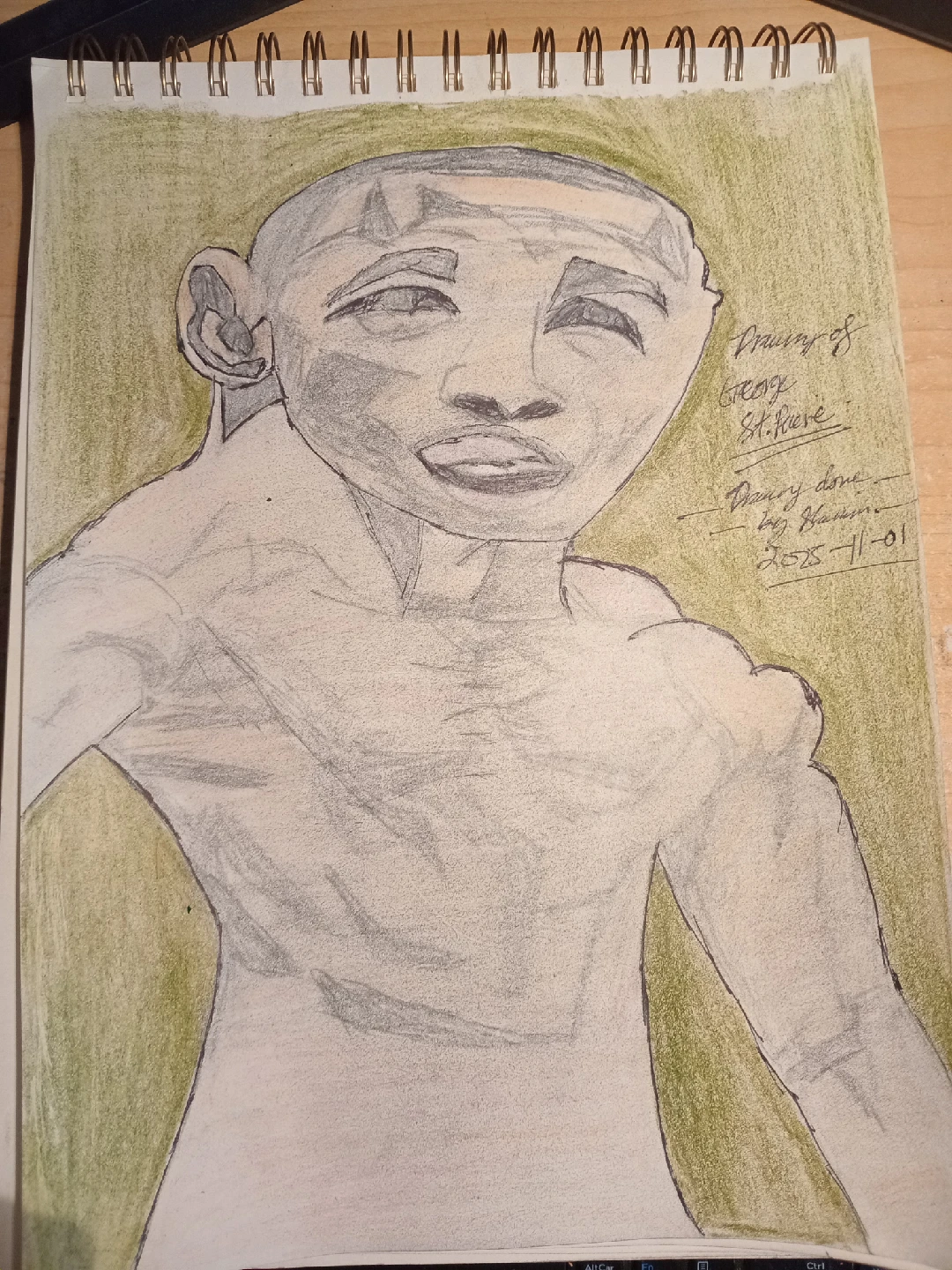 George St. Piere Drawing Illustration by custom artist Sherwin - photo 4