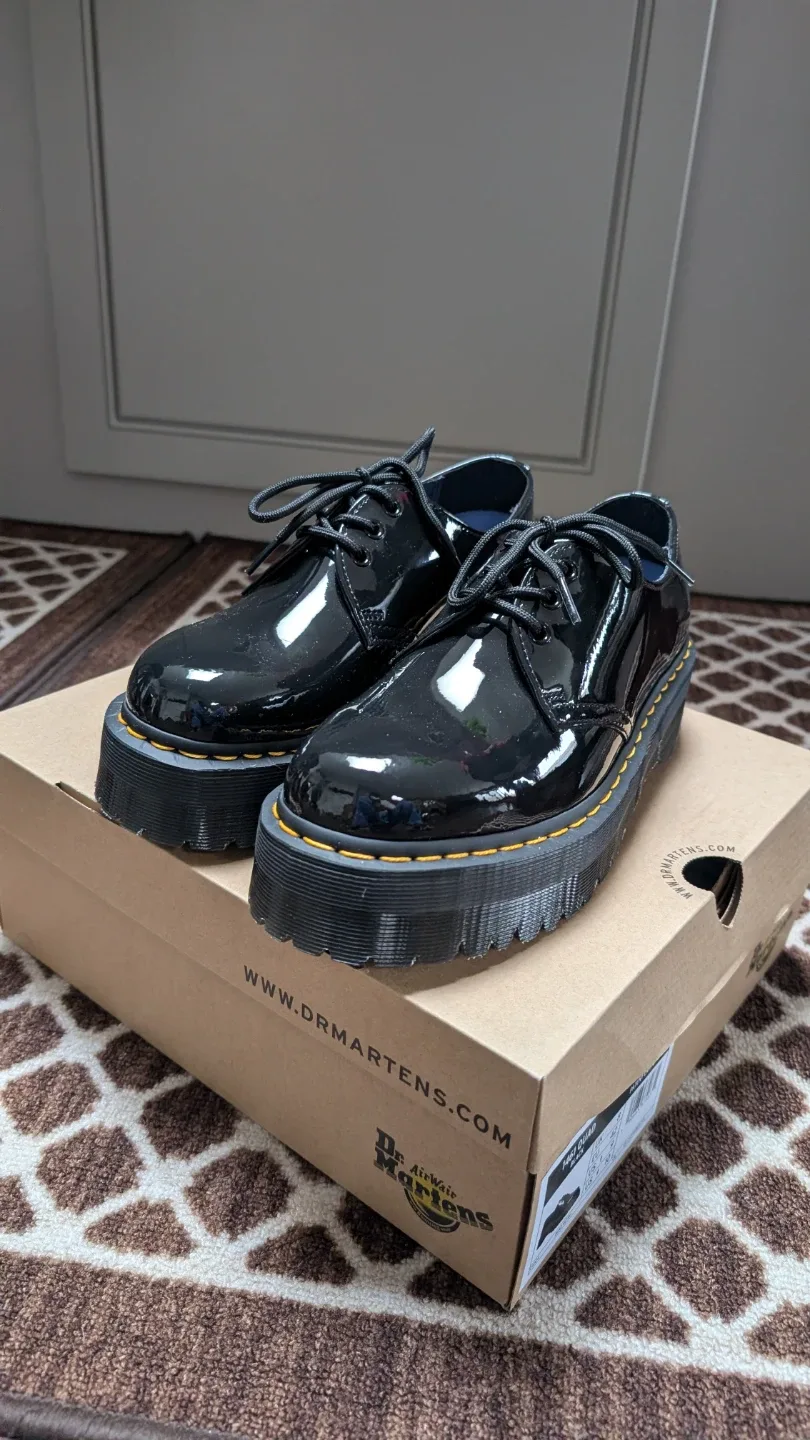Dr. Martens 1461 Quad Black US Men 9 Women 10 thumbnail