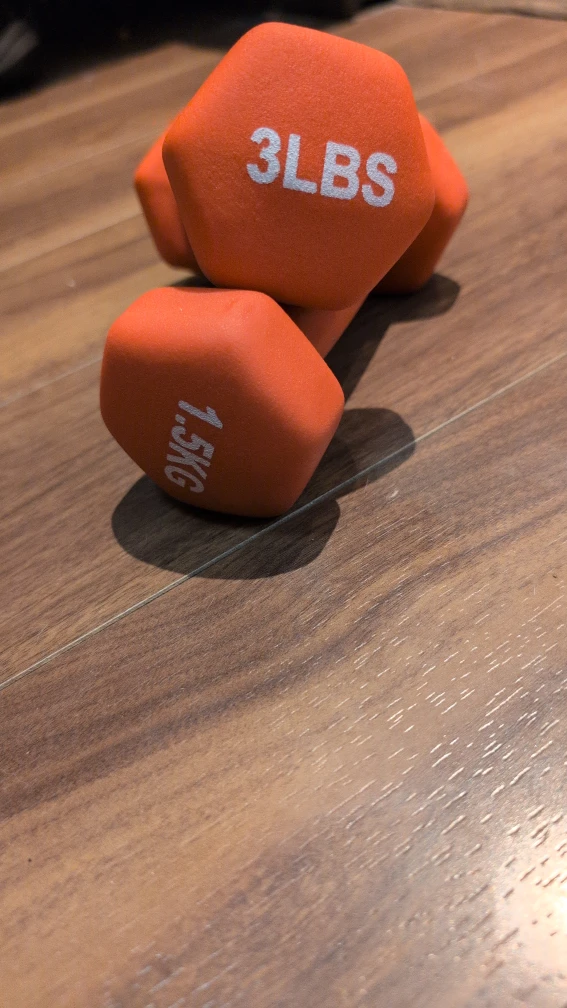 Pair of 3 lbs/1.5 kg Dumbbells - photo 2