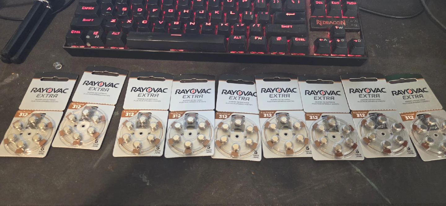 Rayovac Extra Hearing Aid Batteries Size 312