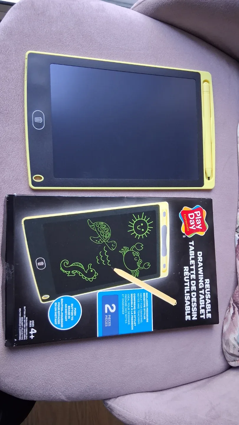 Writing Drawing Tablet with Stylus Pen, Re-useable, Re-writeable