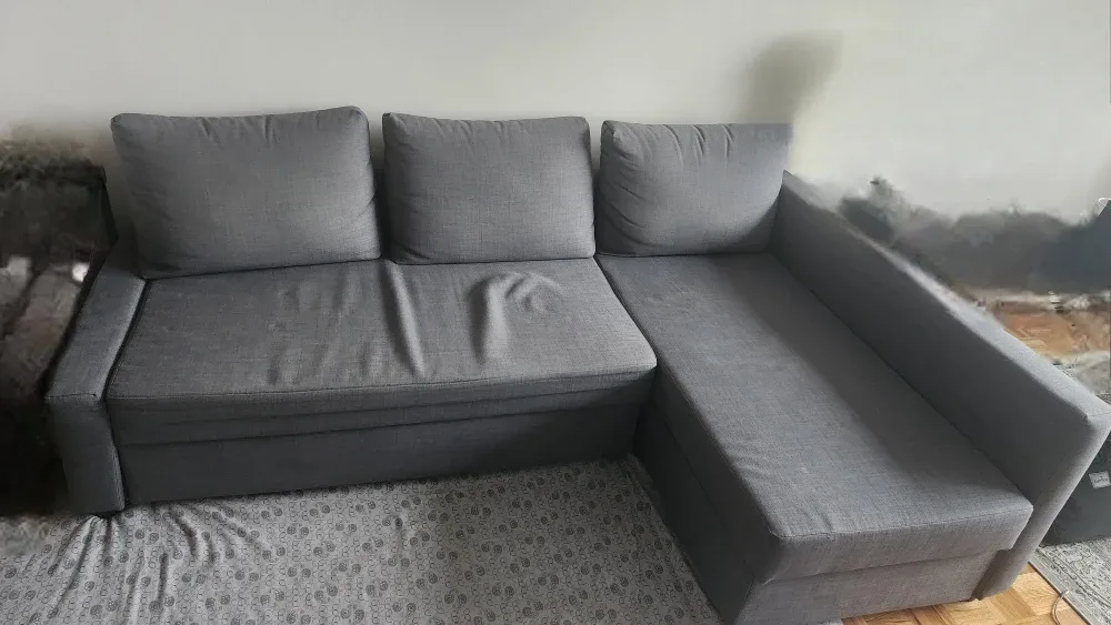 Grey Sectional Sofa with Pull-Out Bed image indicator(3)