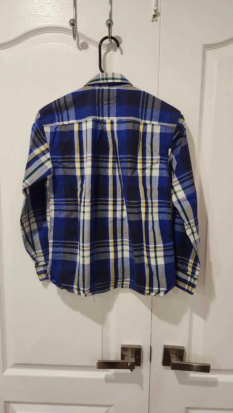 Set of 2 Tommy Hilfiger Plaid Shirt - kids Size L (12-14) image indicator(8)