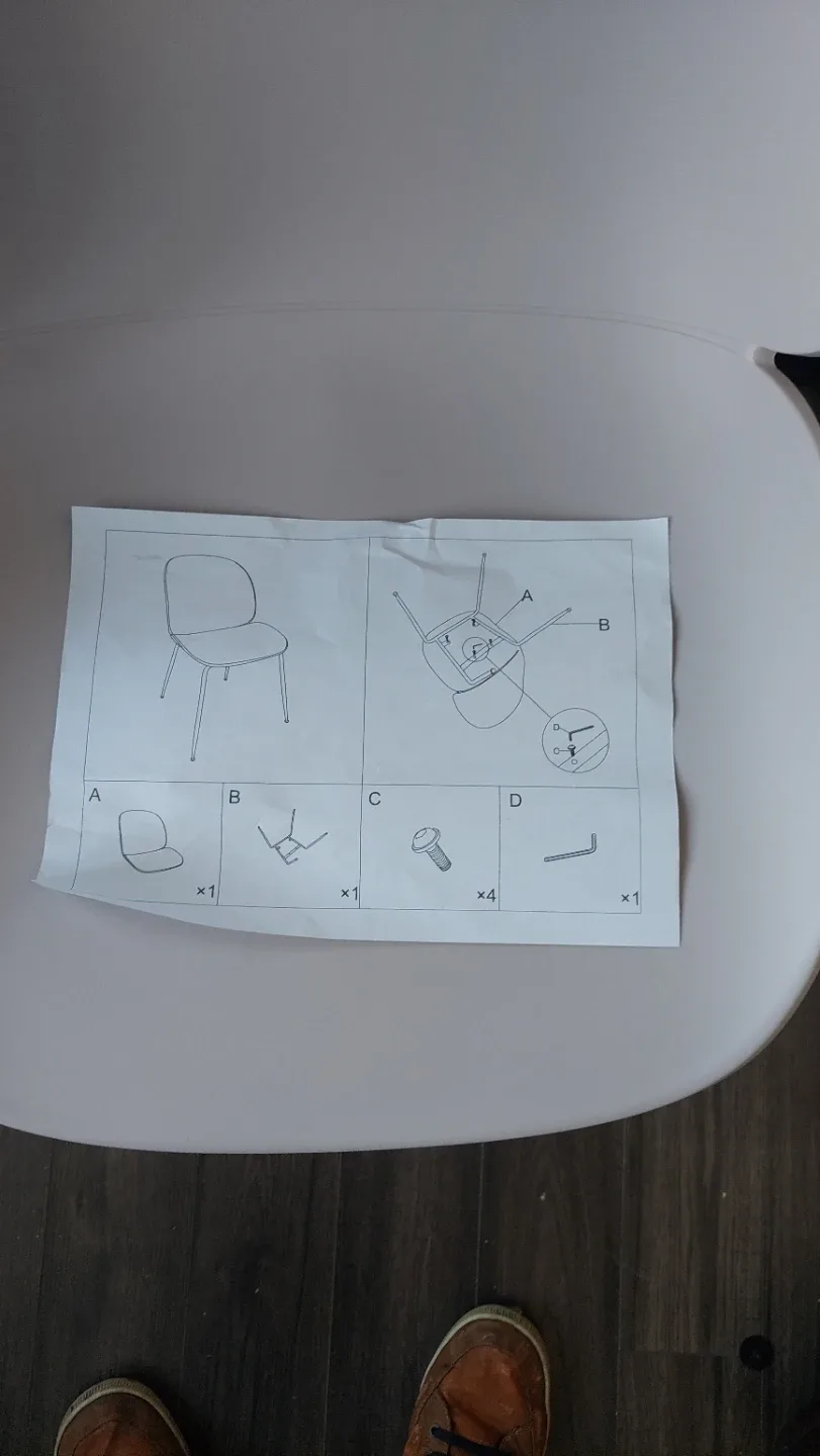 Set of 2 White Dining Chairs image indicator(3)