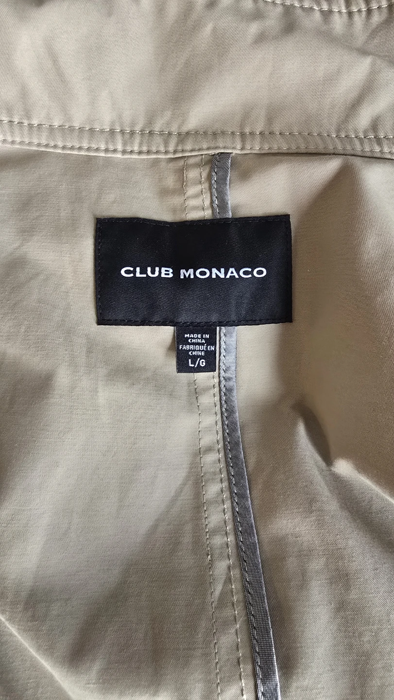 Club Monaco Packable Mac Coat - Size L/G - photo 3