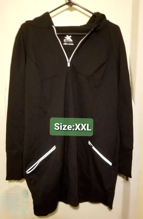 NWOT ZeroXposur Women's Black Hoodie Dress image indicator(3)