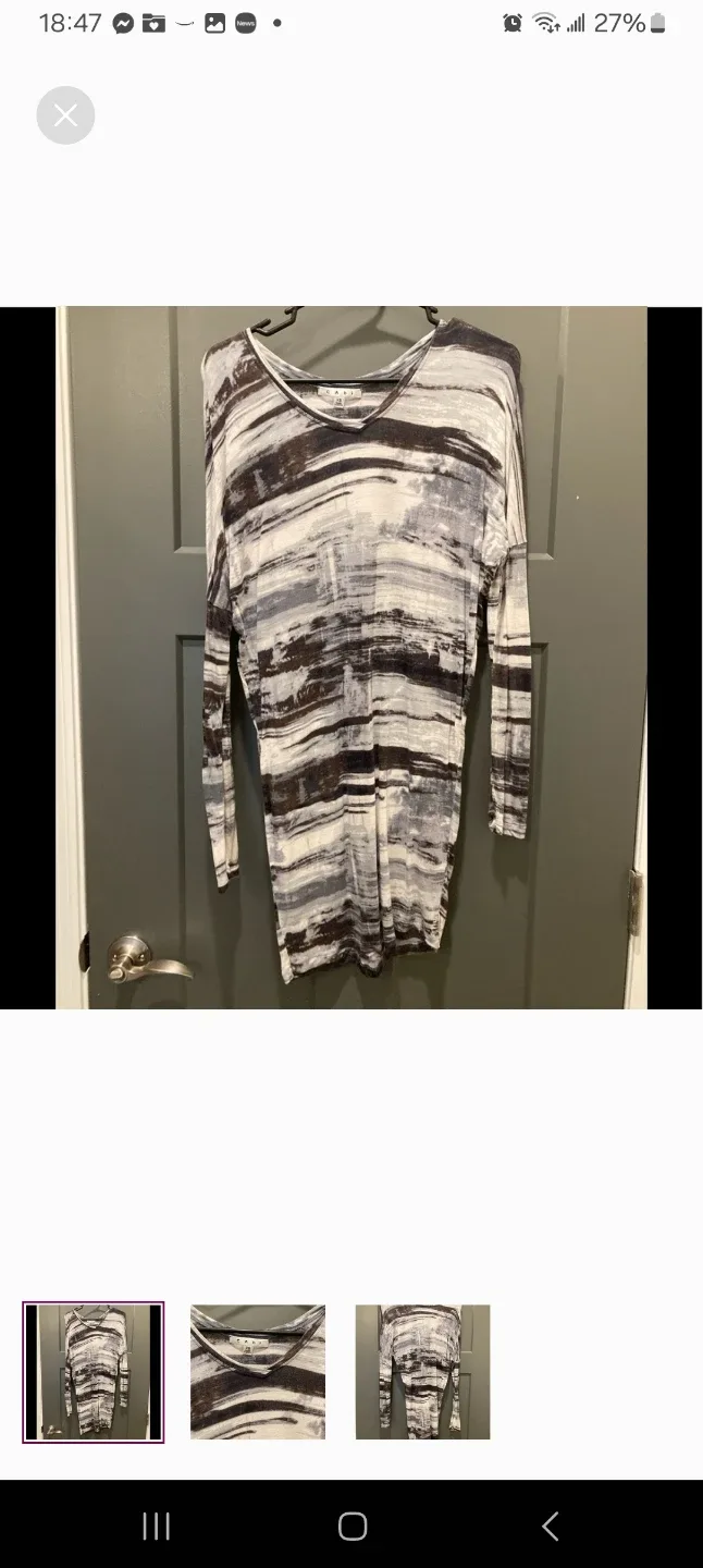 Cabi XS  long-sleeved shirt  Tunic mini dress image indicator(2)