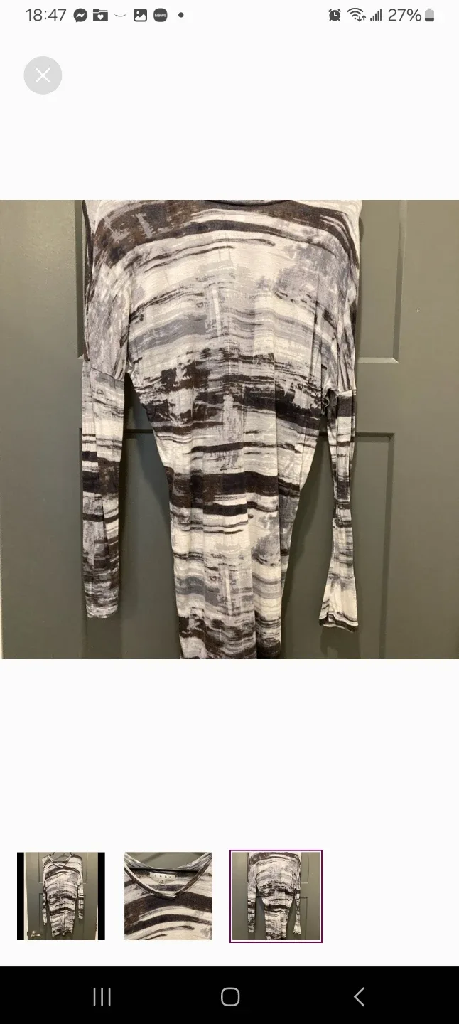 Cabi XS  long-sleeved shirt  Tunic mini dress image indicator(3)