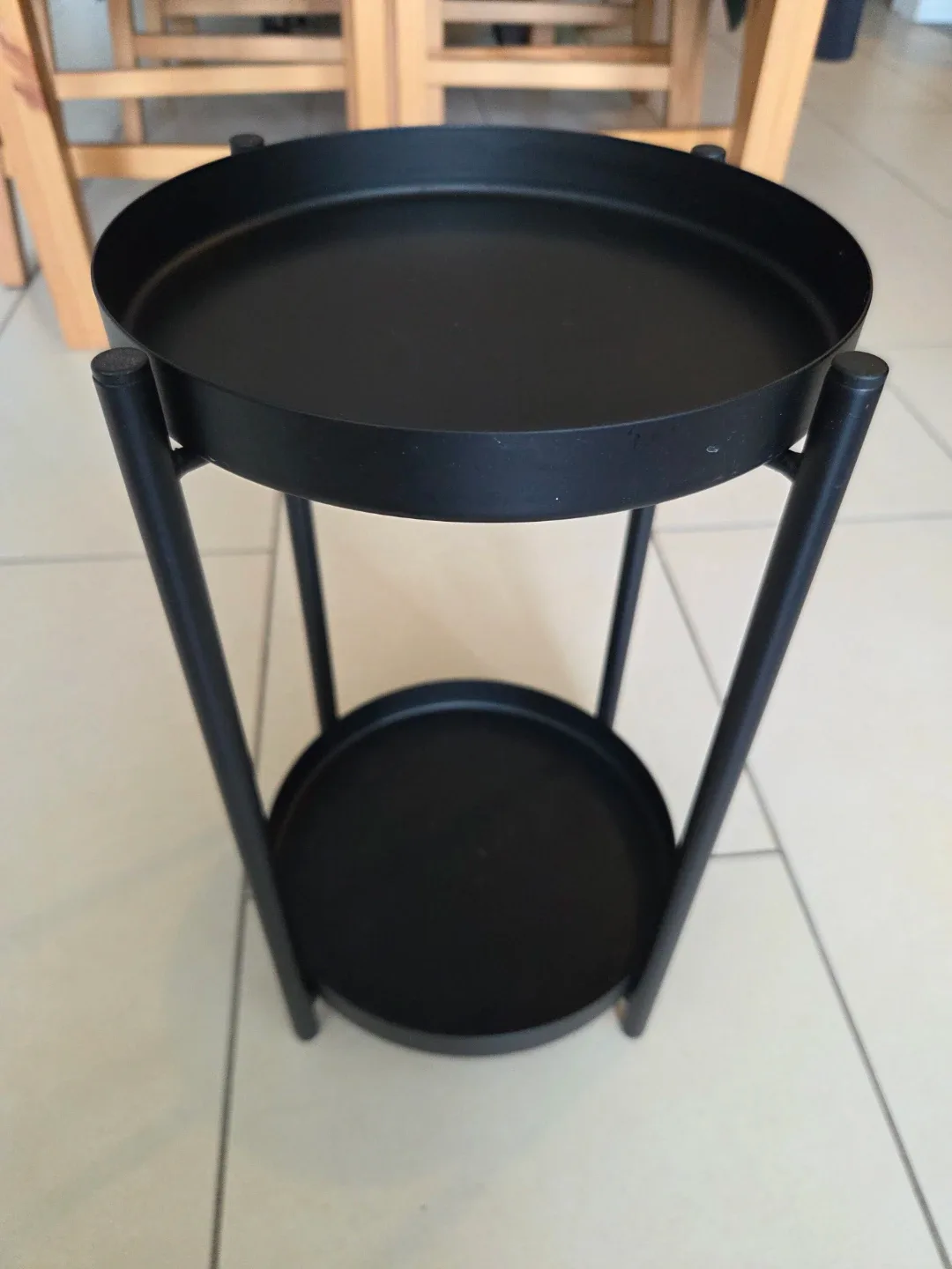 Black Metal Plant Stand/Side Table
