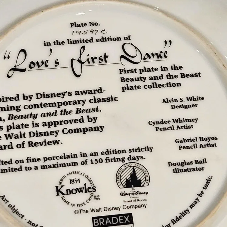 Knowles Disney Beauty & The Beast Plate image indicator(4)