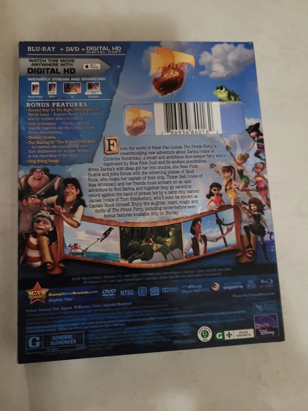 Disney's The Pirate Fairy Blu-ray + Digital HD - photo 2
