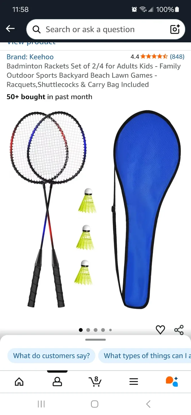 New Badminton Rackets Set of 2/4