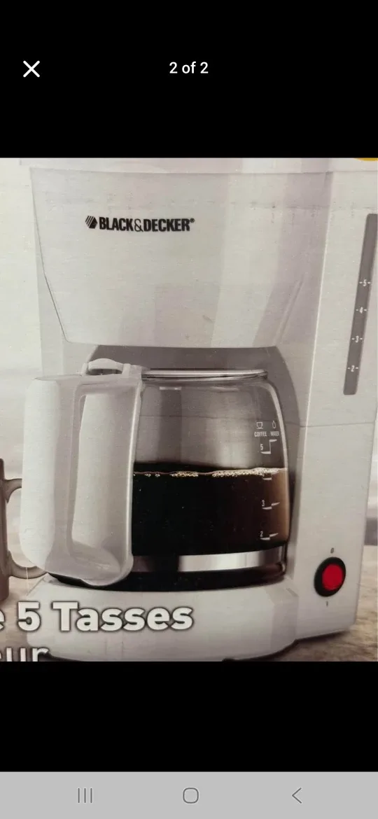 Black & Decker 5-Cup Coffee Maker - Like New! image indicator(2)