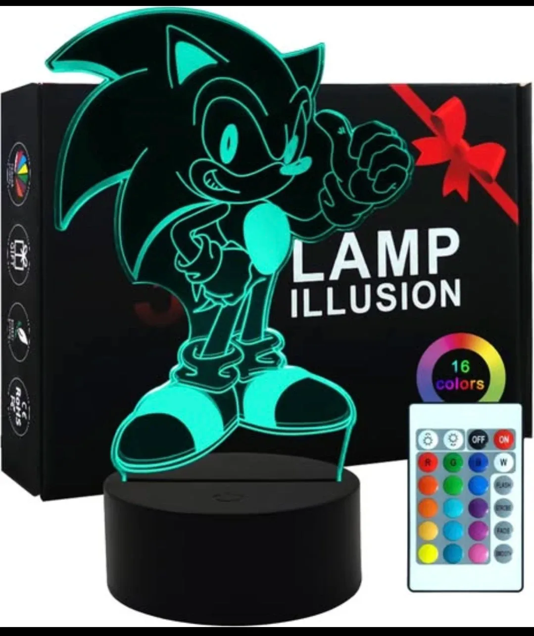 3D Sonic the Hedgehog Illusion Lamp image indicator(2)