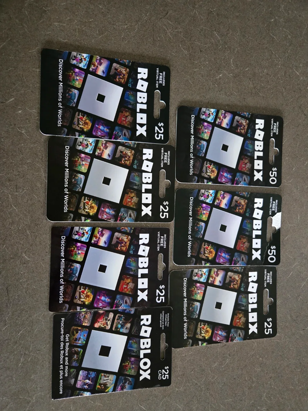 Roblox Gift Cards: $25 & $50 image indicator(2)