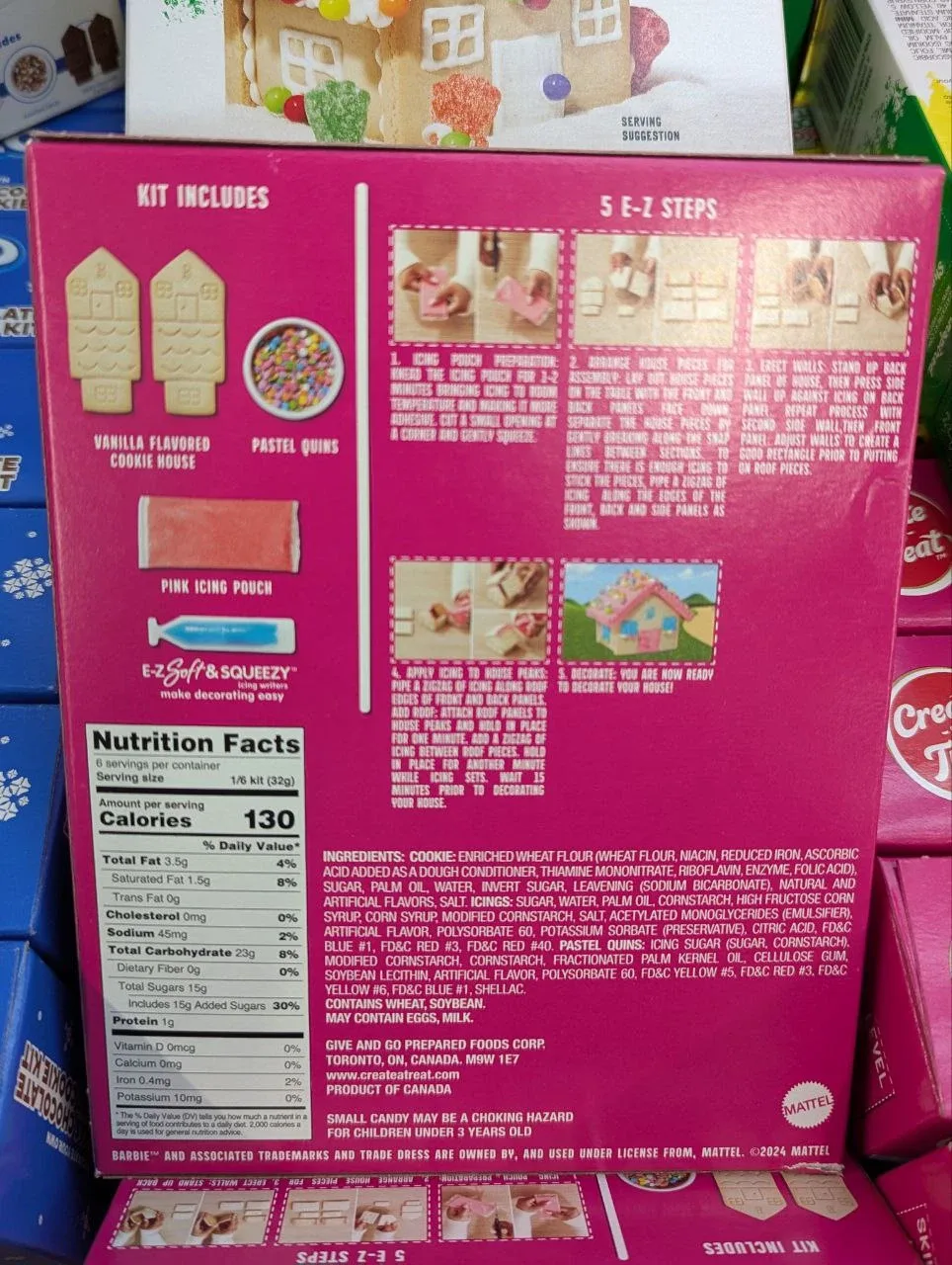 Brand New Christmas Gift Barbie House Cookie Kit image indicator(2)