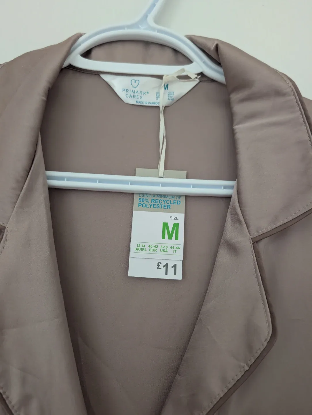 NEW Primark Satin Pajama Set - Size M image indicator(2)