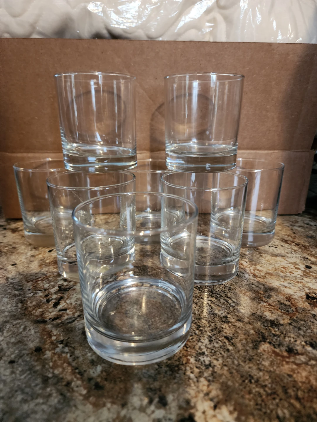 Set of 8 Clear Drinking Glasses - photo 2