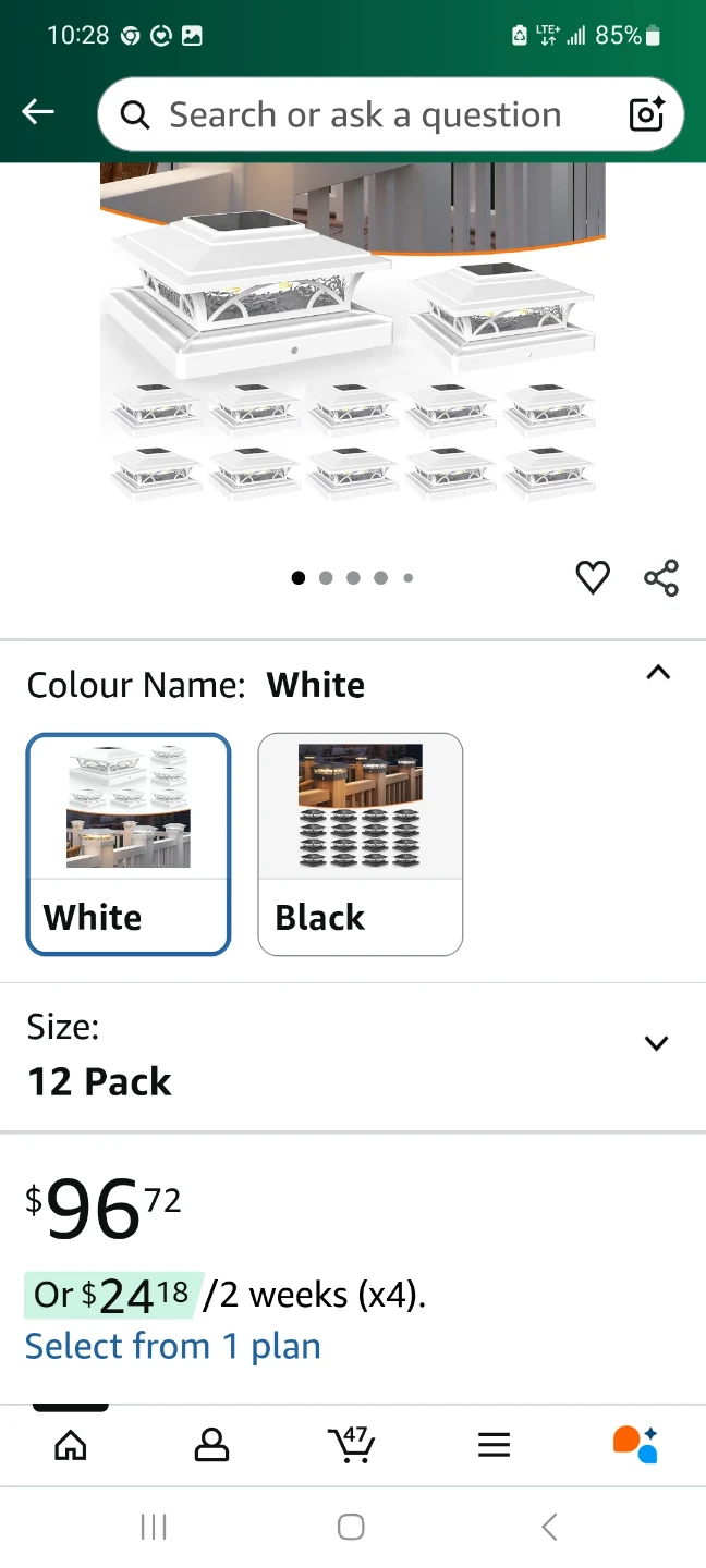 APONUO Fence Post Solar Lights - 12 Pack - photo 2