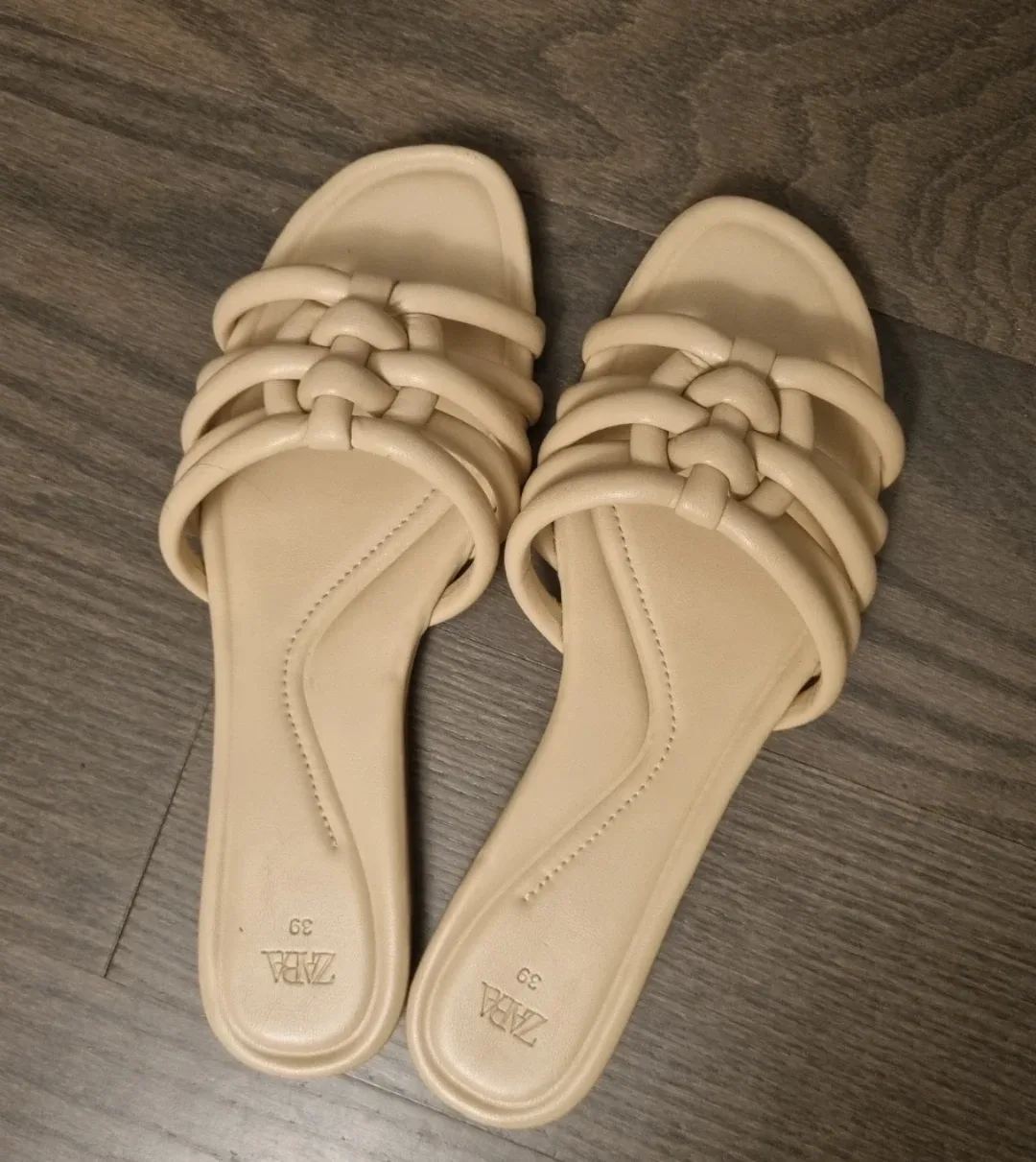 Zara Woven Strap Sandals - Size 39 thumbnail