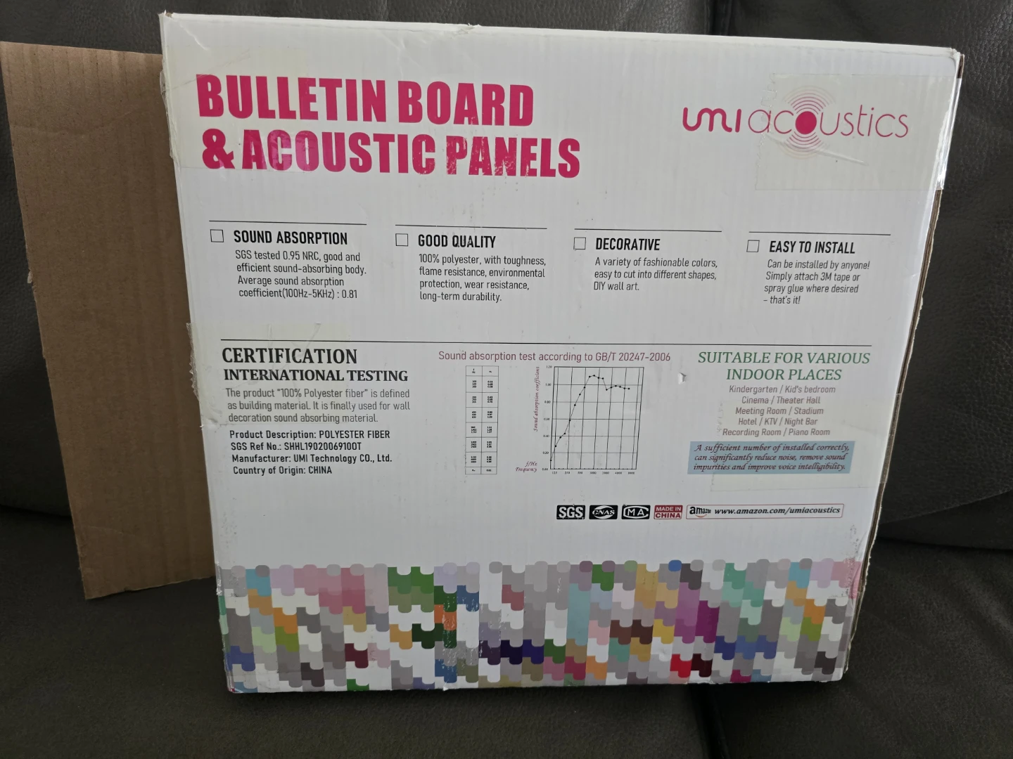 Acoustic Bulletin Board Panels - 12 pcs - photo 5