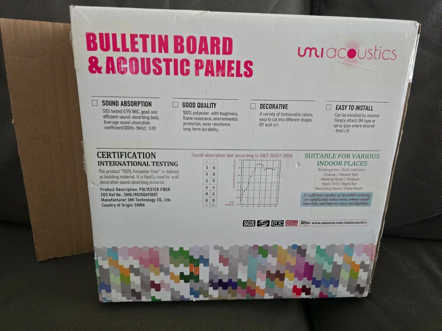Acoustic Bulletin Board Panels - 12 pcs image indicator(5)