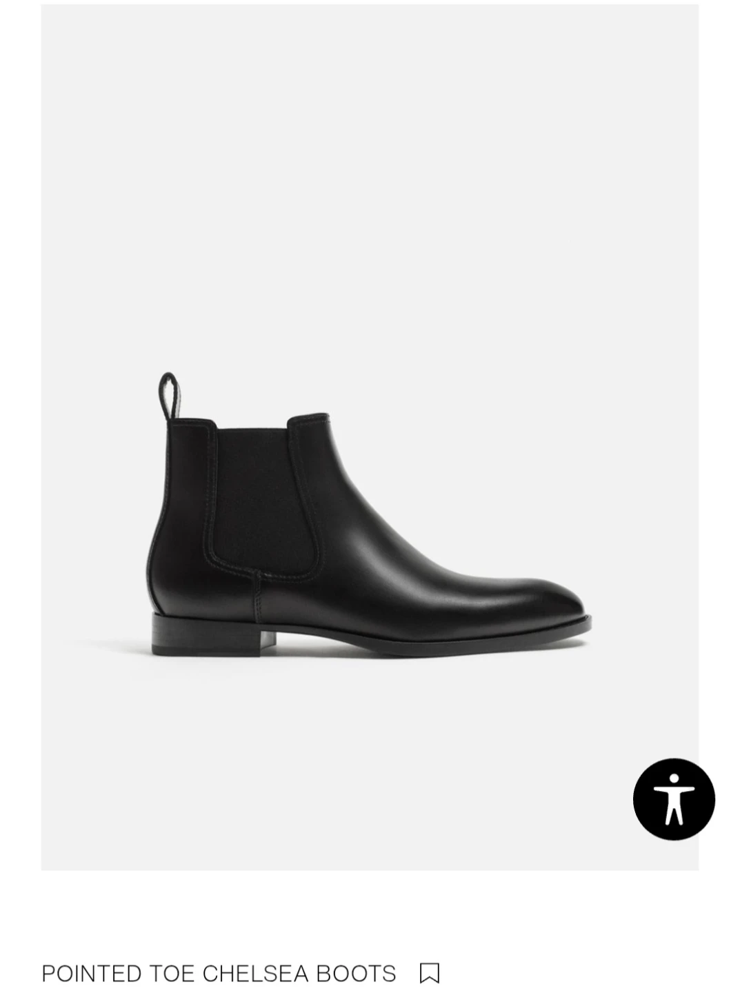 Zara Man Pointed Toe Chelsea Boots (39 or size 6) - photo 2