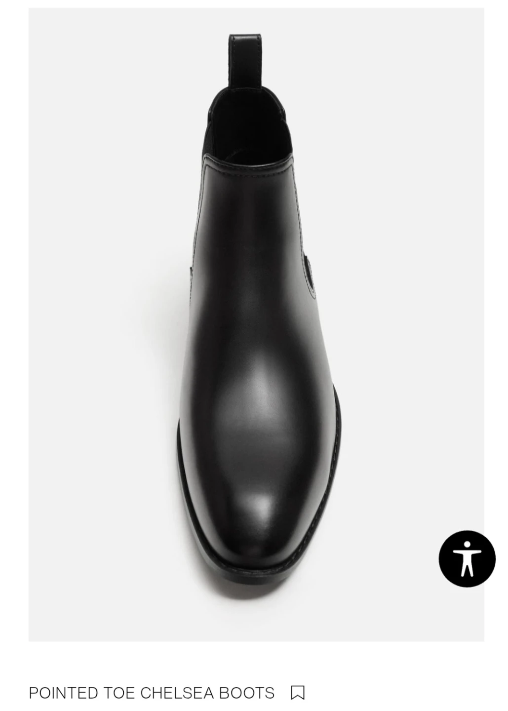 Zara Man Pointed Toe Chelsea Boots (39 or size 6) - photo 3