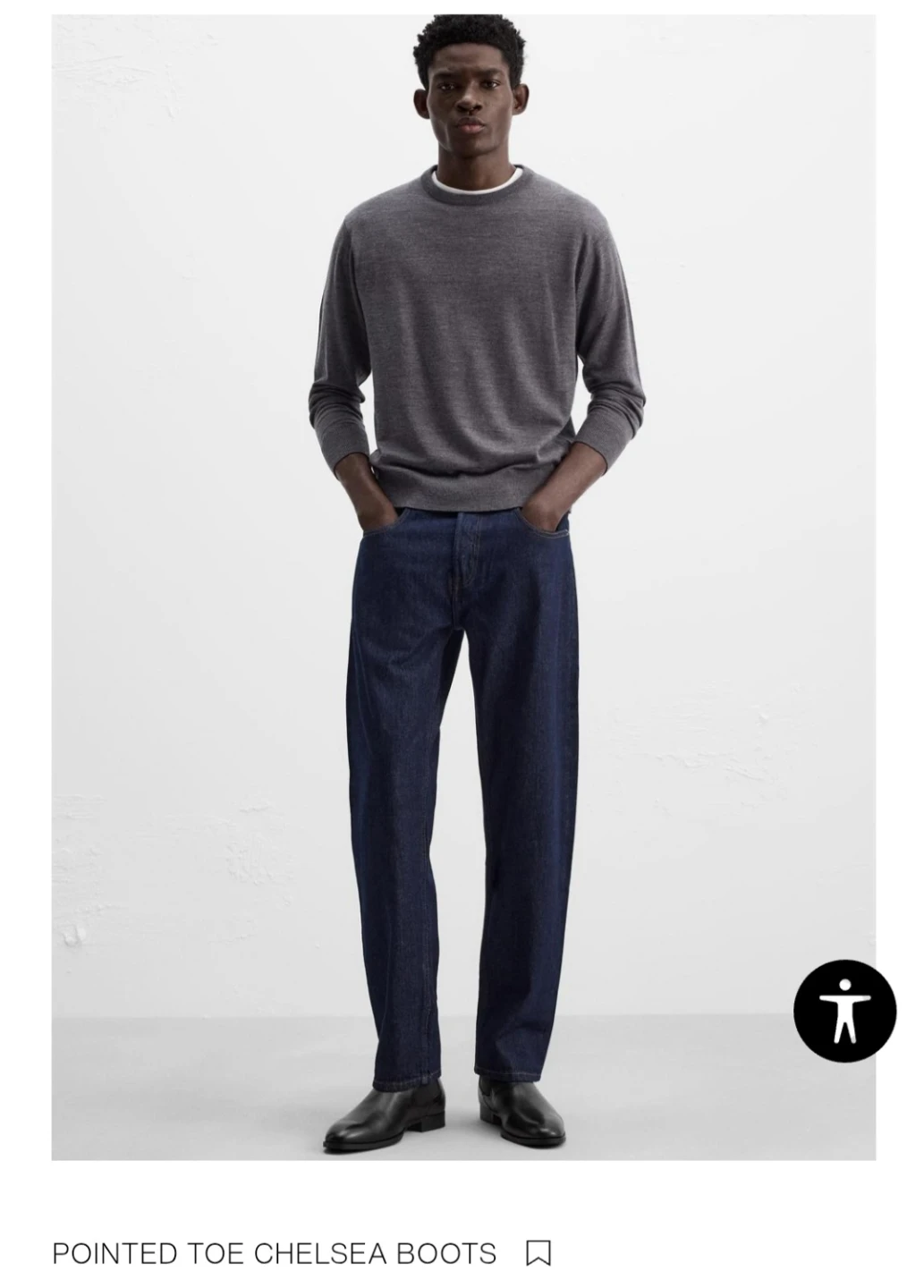Zara Man Pointed Toe Chelsea Boots (39 or size 6) - photo 4