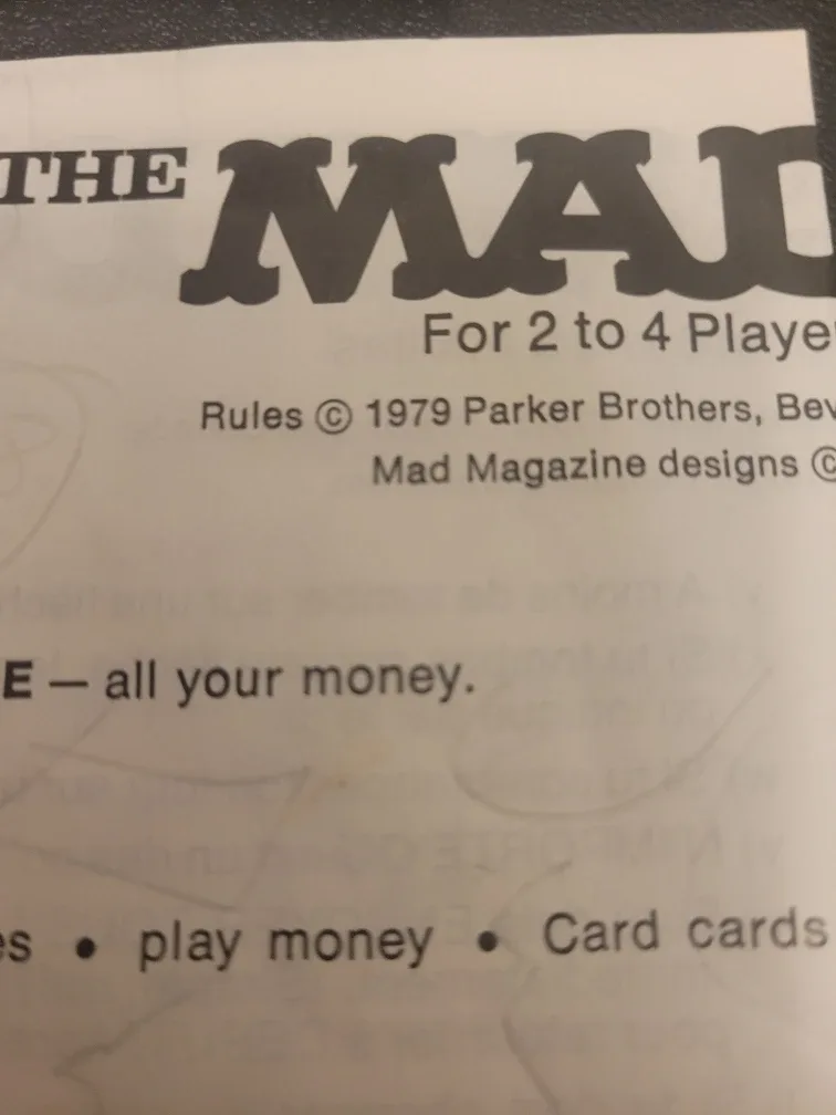 Vintage MAD Magazine Game (1979) image indicator(4)