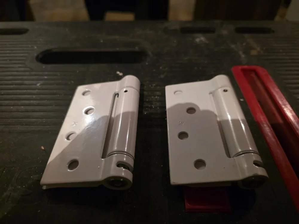 White Door Hinges the are spring loading auto close hinges