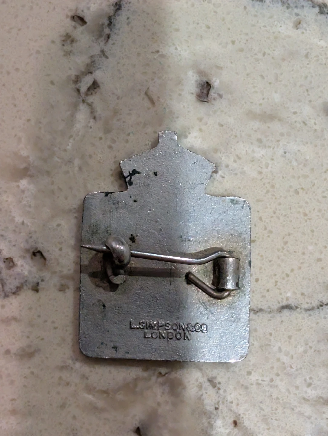 Vintage WVS Civil Defence Enamel Pin Badge - photo 3