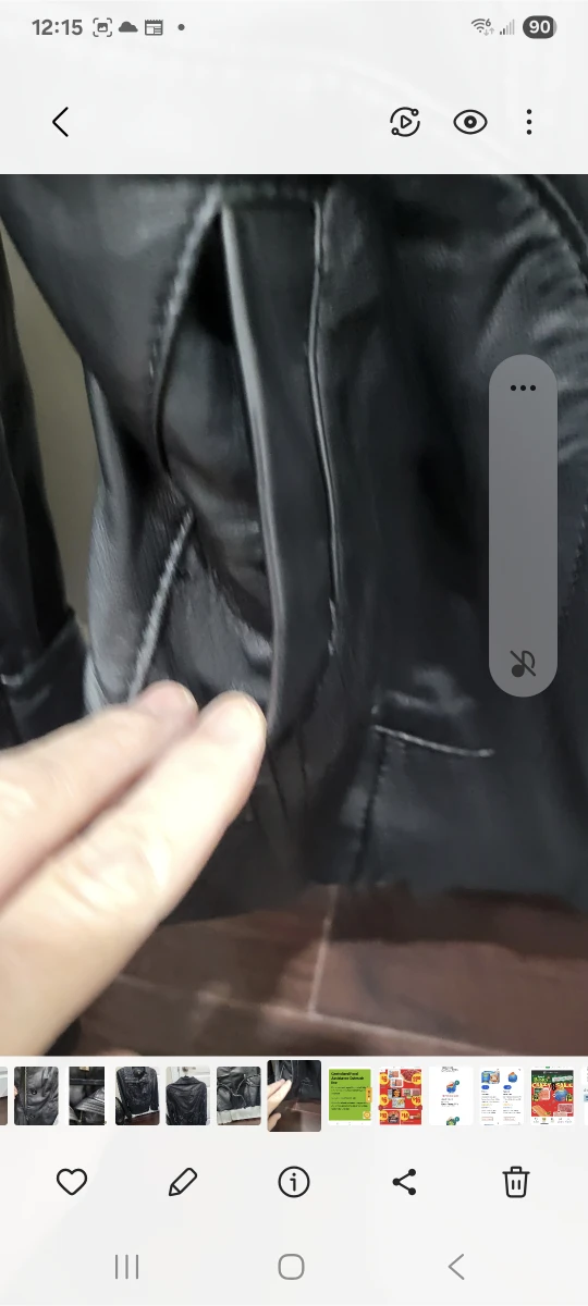 Danier Black Leather Jacket - Size small - photo 5