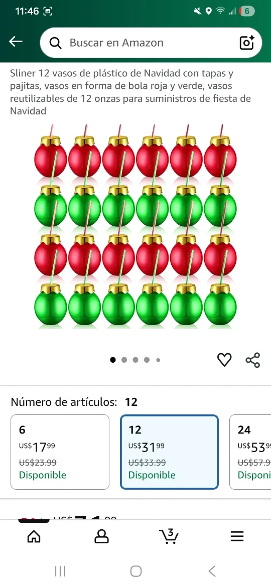 Paquete de 100 vasos navideños