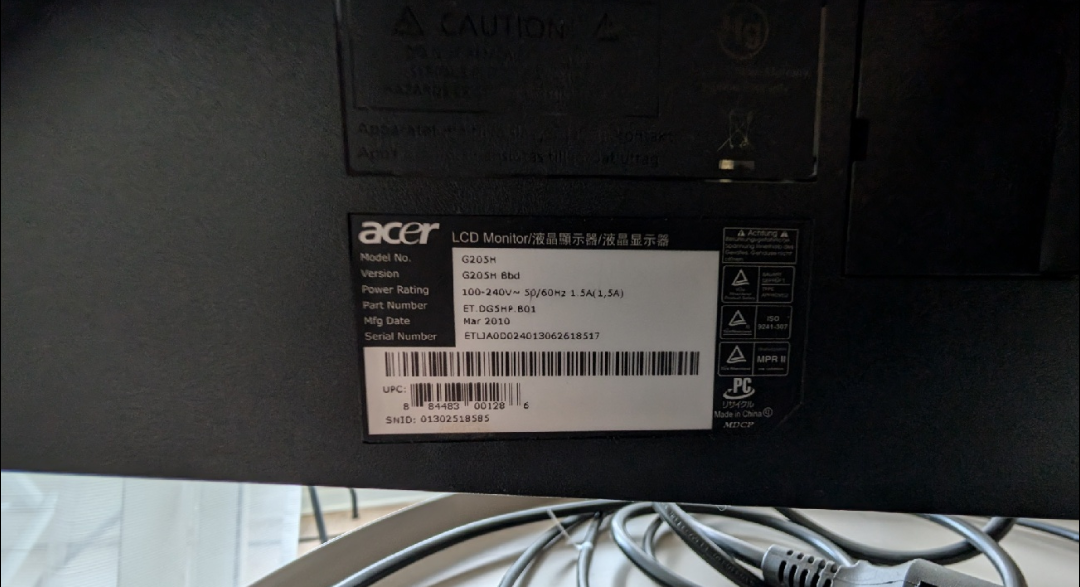 Acer 20-inch LCD Monitor - photo 2