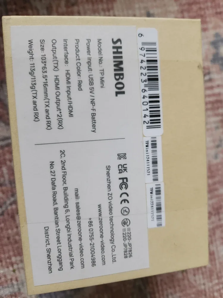 Shimbol TP Mini TX/RX Wireless HDMI Transmitter image indicator(6)