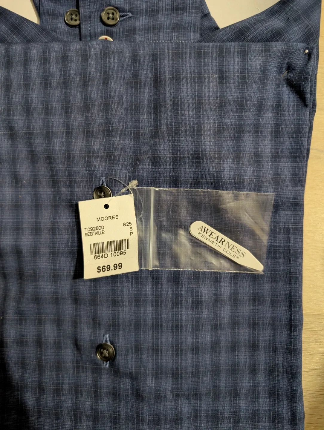 Joseph Abboud Indigo Blue Modern Fit Shirt - S image indicator(3)