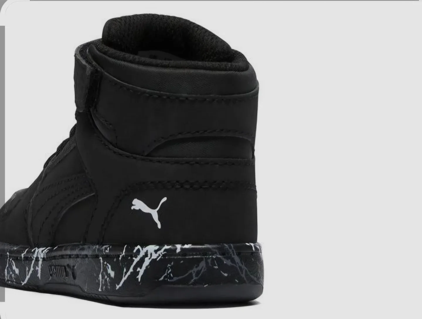 PUMA Rebound Layup  Black Marble Sole Sneakers Size 6.5 image indicator(2)